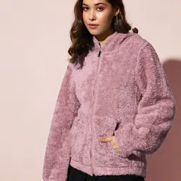 the dry state Women Full Sleeve Self Design Sweatshirt image 3