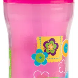 nuby Insulated Flip-IT Straw Active Sipper for your Kids (Pink) with 9oz/270ml image 2