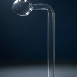 wishingbell natural 6 inch Bend Glass Oil Burner Pipe Transparent (Pack of 4) Borosilicate Glass Inside Fitting Hookah Mouth Tip image 3