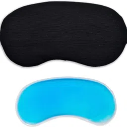 neeva entreprise Eye Mask with Cooling Gel For Insomnia, Meditation, Night Deep Sleep, Dark Circles, Puffy Eye's, Dry Eyes And Eye Fatigue (Pack 1) image 1