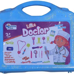 zhunmun Doctor Playset Kit with Foldable Suitcase, Compact Medical Accessories Toy Set Pretend Play Kit for kids,indoor game image 2