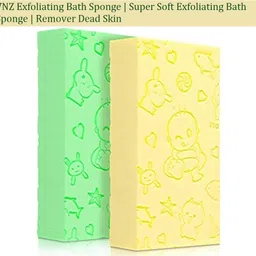 vnz Bath Sponge | Super Soft Exfoliating Bath Sponge | Remover Dead Skin (Pack of 2) image 1