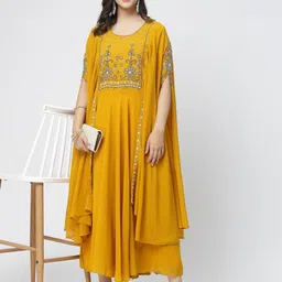 ts lifestyle Embroidered Georgette Women Kaftan-picture-12