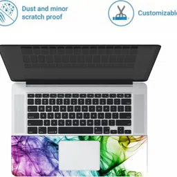 KALARKARI Laptop Skin multicolor Premium matte finish vinyl HD printed Easy to Install Laptop Skin/Sticker/Vinyl/Cover for all size laptops upto 15.5 inch vinyl Laptop Skin Compatible for 15.6 inch image 2