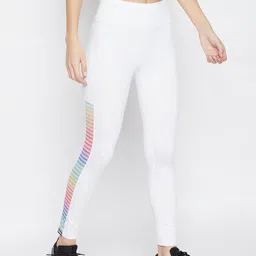 jump usa Solid Women White Tights image 4