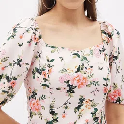 harpa Casual Puff Sleeves Printed Women Multicolor Top image 4