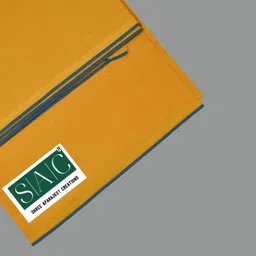 AK handloom Men's Mango Colour Trendy & Traditional Multicolor Border Cotton Men's Lungi Solid, Striped Men Dhoti image 4