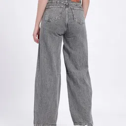 glitchez Women Mid Rise Grey Jeans image 5