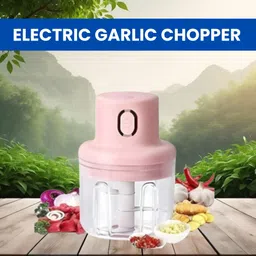 Chopper (Electric Rechargeable Chopper) for Kitchen Vegetable Garlic Onion Q155 Electric Vegetable & Fruit Chopper-image-18