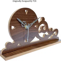 7cr Analog Brown Clock image 2