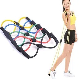 fituva 4 IN 1 COMBO TUMMY TRIMMER & GRIP, ROPE & Figur8, FitnessGym Exercise pack of 4 Fitness Accessory Kit Kit image 3
