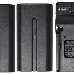 Axcess Battery for Sony NP-F980 Battery (2 Pack) + 1 Charger NP F970, NP F980, NP F570 Camera Battery Charger-picture-16