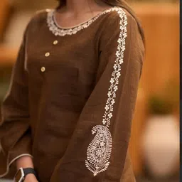 nama Women Viscose Rayon Kurta Pant Set image 3