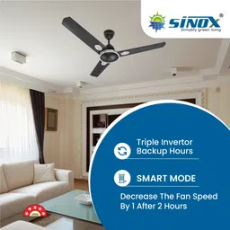 sinox edge ED3_MARBLE_BLACK with 2 Year Warranty Anti Dust 1200 mm Ceiling Fan image 4