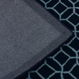 presto Blue Wool Geometric 6 x 9 Feet Hand Tufted Carpet image 5