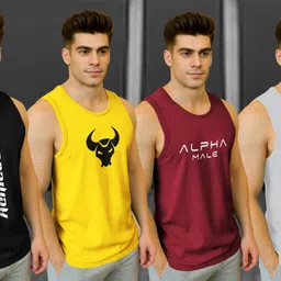 mowa Pack of 4 Men Vest image 3