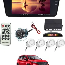 maties 7Inch Rearview Monitor Mirror with Touch Button,Camera & White sensor 111 Black LCD-picture-24