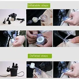 chrtech Multifunctional Inflatable Car Bed Mattress with Two Air Pillows Premium Finish & Waterproof Car Inflatable Bed image 2