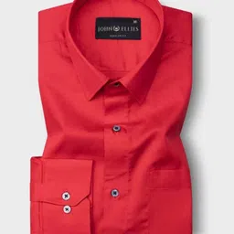 angular Men Comfort Fit Fit Solid Formal Shirt image 4