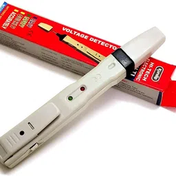nitya Hi-Tech Pen with Sound and LED Light - Grey Analog Voltage Tester image 1