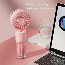 Wrixty F2 (RECHARGEABLE PORTABLE WATER SPRAY MINI FAN) USB Charge F2 USB Air Cooler image 2