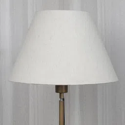 btr crafts Shubra Cream Cotton Fabric Solid Lampshade image 2