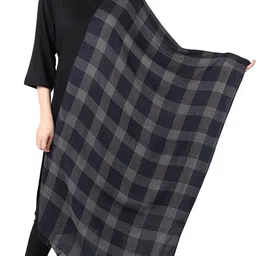 flyer Woven, Striped, Self Design, Solid Viscose, Cotton Blend Women Black, Beige Stole, Scarf, Fancy Scarf-picture-26