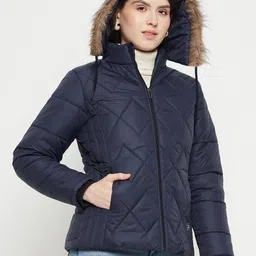 vero amore Women Solid Casual Jacket image 3