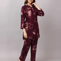 probasic Shirt Palazzos Co-ords Set image 3