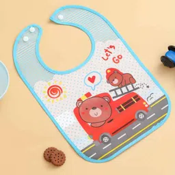 yellow bee Toddler Bib – Rescue Bears on Fire Engine Print-picture-19