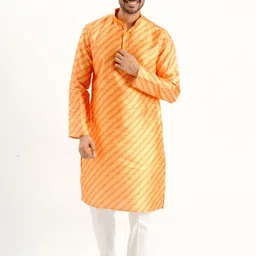 jodidar Men Printed Cotton Blend Straight Kurta image 1