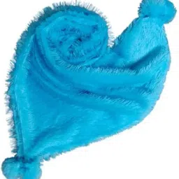 ferryfab Self Design Wool Blend Women Blue Fancy Scarf, Stole, Scarf, Stole image 2