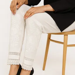 kuber creations Embroidered Cotton Women Harem Pants-picture-40