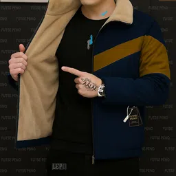 futse peno Men Solid Casual Jacket image 4