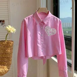 hug nation Women Regular Fit Striped Spread Collar Casual Shirt-picture-27