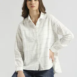pepe jeans Women Relaxed Fit Fit Printed Spread Collar Casual Shirt-picture-13