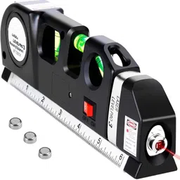 eis Laser Level Pro 03 Plastic Horizon Vertical Measure Aligner Bubbles Ruler Tool Non-magnetic Line Level image 2