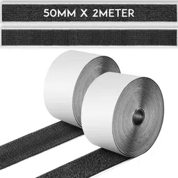 ninthkey Self-Adhesive Hook and Loop Tape for Home, Office, School, & Crafting | 2M*50mm Stick-on Velcro-picture-27