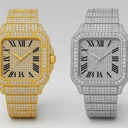 timofy Diamond Luxe Series Analog Watch - For Women Flip-SQ-Dial-Gold-Silver_ZS027-picture-26