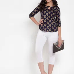 house of common Women Multicolor Capri image 4