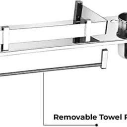 one point collections Shelf rack Steel Towel Holder image 4