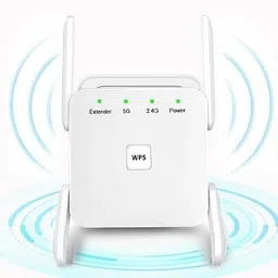 CLEGO AC1200 Dual Band WiFi Repeater| Range Extender, Boost Signal Strength Wireless Router 2.4 GHz 1200 Mbps Wifi Speed Dual Band External Antenna Both (Ethernet and ADSL) image 2