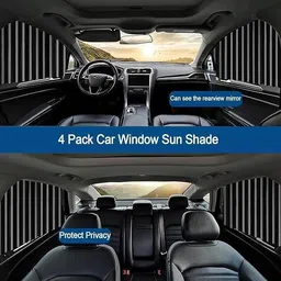 kwt Universal Car Side Window Sun Shade Curtains Car Curtain image 5