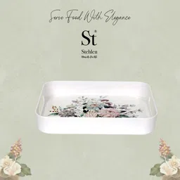 st stehlen Block Tray Pure Melamine Heat Resistant, Elegant, Durable, Versatile, ROYAL BUD Tray Serving Set-picture-16