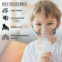 Ozocheck Smart Compressor Nebulizer Machine with Child & Adult Mask |One Button Operation Nebulizer image 4