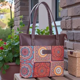 reewazimperial Women Brown Tote image 1