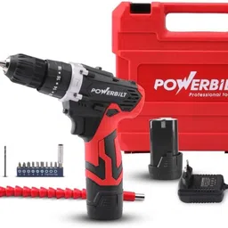 powerbilt mtrex PBT-CL-CD12ES CORDLESS IMPACT DRILL 12VLI-ION BATTERY & CHARGER,1400 RPM Hand Tool Kit-picture-17