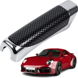 srphere Carbon Fibre Car Handbrake Cover | Anti Slip Car Handbrake Protector Grip Car Handbrake Grip-picture-27