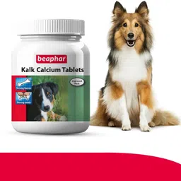 beapher kalk Calcium D3 Tablets | Bone Health Supplement for Active Lifestyle Pet Health Supplements image 1