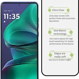 SMARTCASE Edge To Edge Tempered Glass for Motorola Edge 60 Stylus, Moto Edge 60 Stylus image 3
